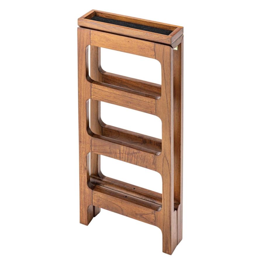 シューズラック 3段 折りたたみ ブラウン 靴置き 玄関収納 スリム 木製 省スペース 靴収納 モダン ミッドセンチュリー 1人暮らし シューズ棚 鍵入れ 小物入れ |  | 01