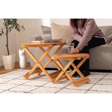 フォールディングテーブルS 木製 テーブル 折りたたみ コンパクト 幅45cm おしゃれ カフェ テラス ベランピング ガーデン |  | 13