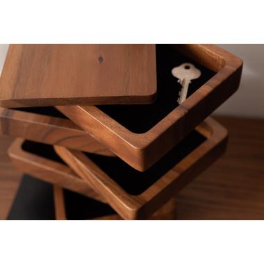 卓上ケース スクエア 卓上 玄関収納 鍵入れ 小物入れ 木製 アクセサリー収納 おしゃれ |  | 19