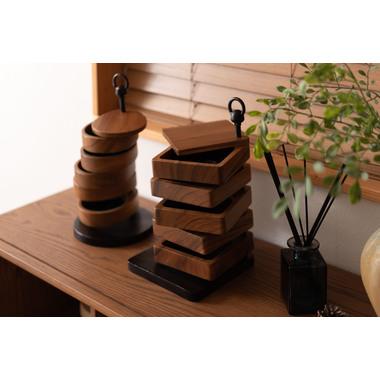 卓上ケース スクエア 卓上 玄関収納 鍵入れ 小物入れ 木製 アクセサリー収納 おしゃれ |  | 08