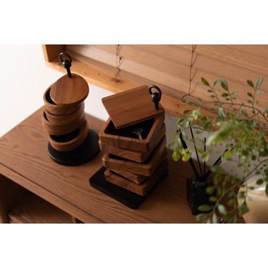 卓上ケース スクエア 卓上 玄関収納 鍵入れ 小物入れ 木製 アクセサリー収納 おしゃれ |  | 09