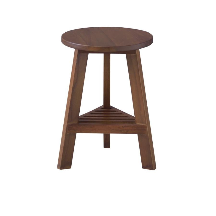 プランターベース S ブラウン おしゃれ 木製 天然木 花台 飾り棚 鉢置き台 プランタースタンド 植木鉢台 台座 サイドテーブル ナイトテーブル | 