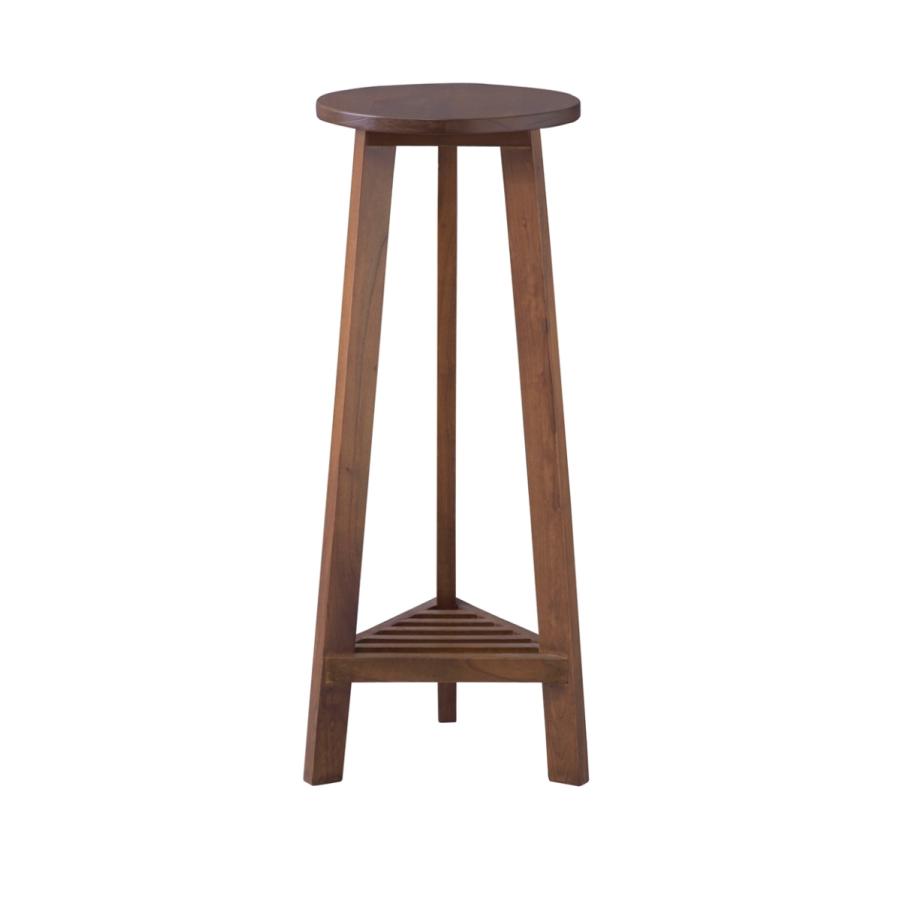 プランターベース M ブラウン おしゃれ 木製 天然木 花台 飾り棚 鉢置き台 プランタースタンド 植木鉢台 台座 | 