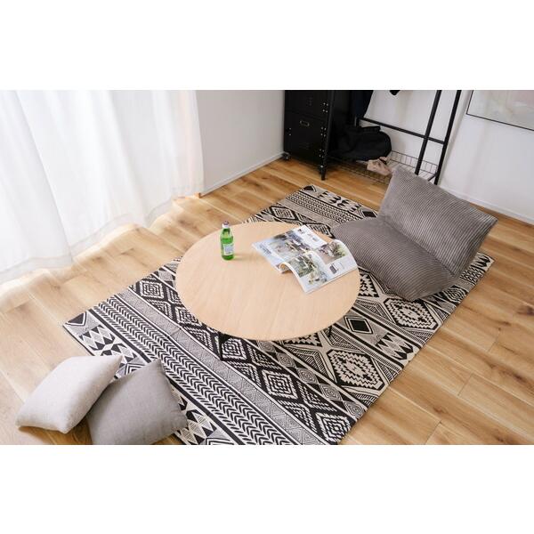 ラウンドテーブル ナチュラル 円卓 丸 センターテーブル リビングテーブル ソファテーブル ローテーブル アイアン おしゃれ モダン 作業台 ブラック |  | 14