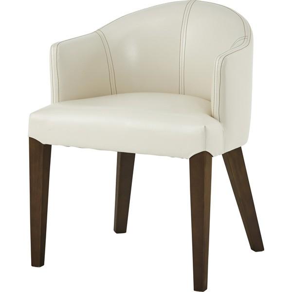 ダイニングチェア ローバック レザー 天然木 木製 食卓チェアー 食卓椅子 いす イス 椅子 ダイニングチェアー アイボリー | 