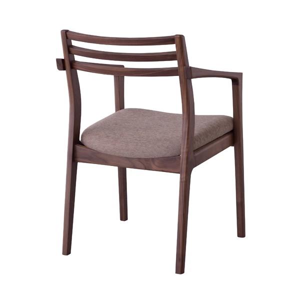 日本製 ダイニングチェア 食卓チェアー 肘付き 肘掛け付き 食卓椅子 いす イス 椅子 ダイニングチェアー ファブリック ウォルナット |  | 02