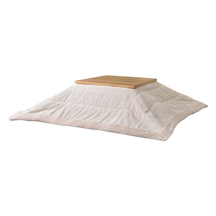 薄掛コタツ布団 正方形 ホワイト おしゃれ シンプル 190×190cm こたつ布団 こたつ掛け布団 あったか | 