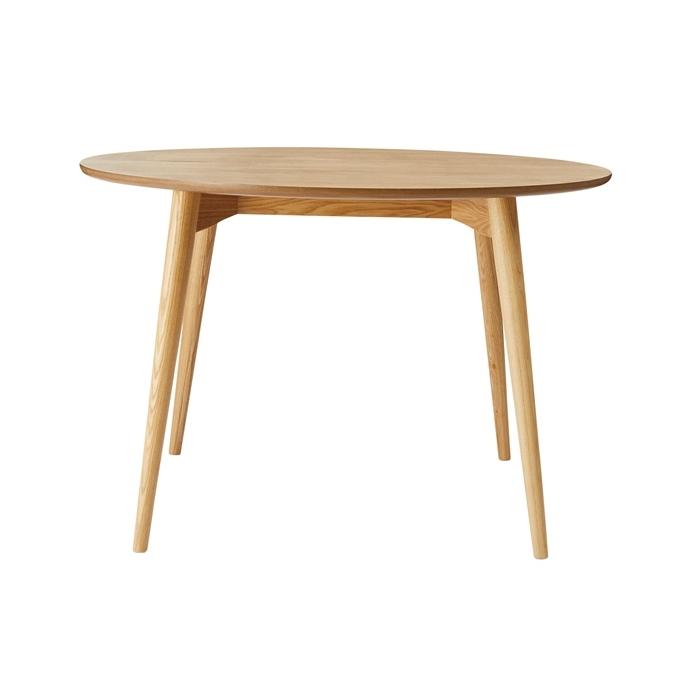 カラメリ 円形ダイニングテーブル 丸型 幅110cm 木目 木製 天然木 4人掛け おしゃれ 食卓テーブル 4人がけ ミッドセンチュリー モダン スタイリッシュ 高級感 |  | 01