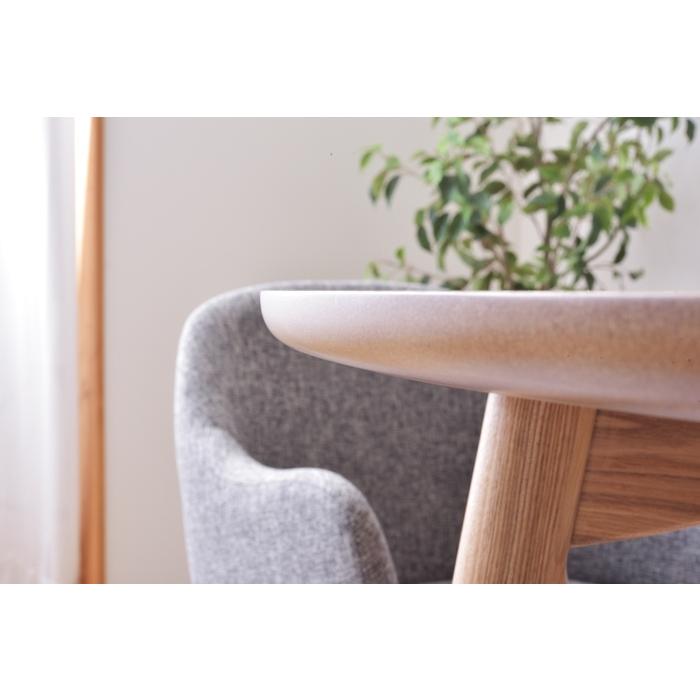 カラメリ 円形ダイニングテーブル 丸型 幅110cm 木目 木製 天然木 4人掛け おしゃれ 食卓テーブル 4人がけ ミッドセンチュリー モダン スタイリッシュ 高級感 |  | 04