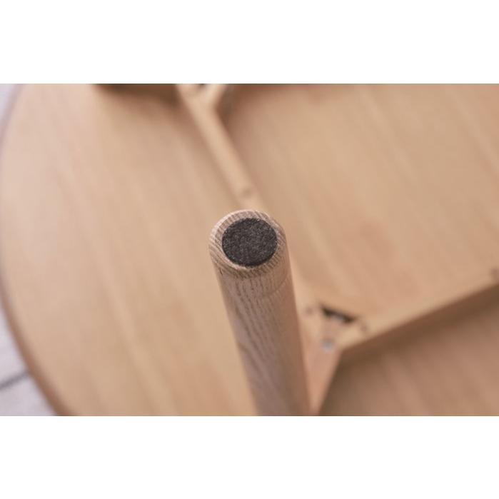 カラメリ 円形ダイニングテーブル 丸型 幅110cm 木目 木製 天然木 4人掛け おしゃれ 食卓テーブル 4人がけ ミッドセンチュリー モダン スタイリッシュ 高級感 |  | 05