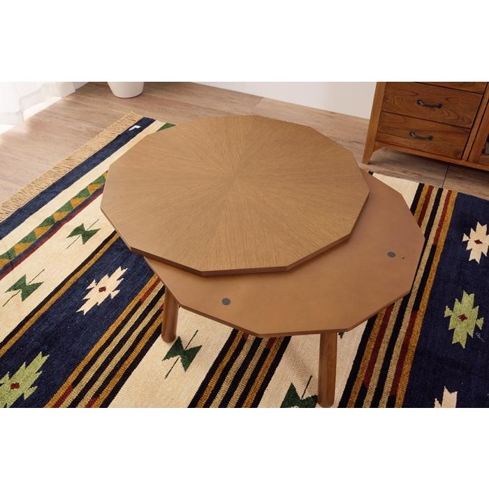 コタツテーブル 木製 天然木 おしゃれ ローテーブル センターテーブル 円卓 ちゃぶ台 リビング あったか 暖房機器 こたつ 炬燵 |  | 05