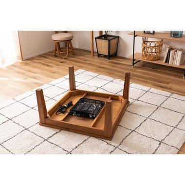 コタツ 幅75cm 炬燵テーブル 単品 こたつ 天然木 木製 コンパクト シンプル 正方形 おしゃれ あったか |  | 12