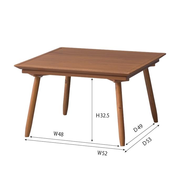 コタツテーブル 木製 天然木 おしゃれ ローテーブル センターテーブル 幅60cm リビング あったか 暖房機器 こたつ 炬燵 |  | 02