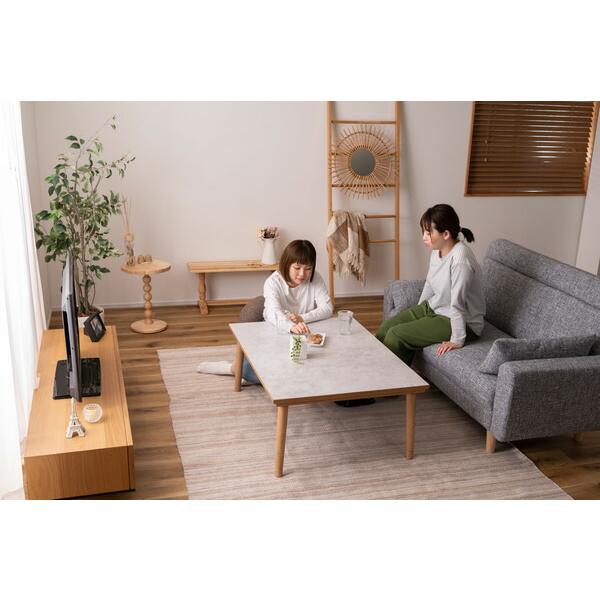 フラットヒーターコタツ 大理石調 センターテーブル リビングテーブル テーブル こたつ シンプル モダン おしゃれ 長方形 |  | 17