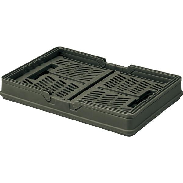 取っ手付き コンテナボックス フォールディングボックス 折りたたみ 大容量 収納ケース 収納ボックス 衣類収納 段積み グリーン |  | 02