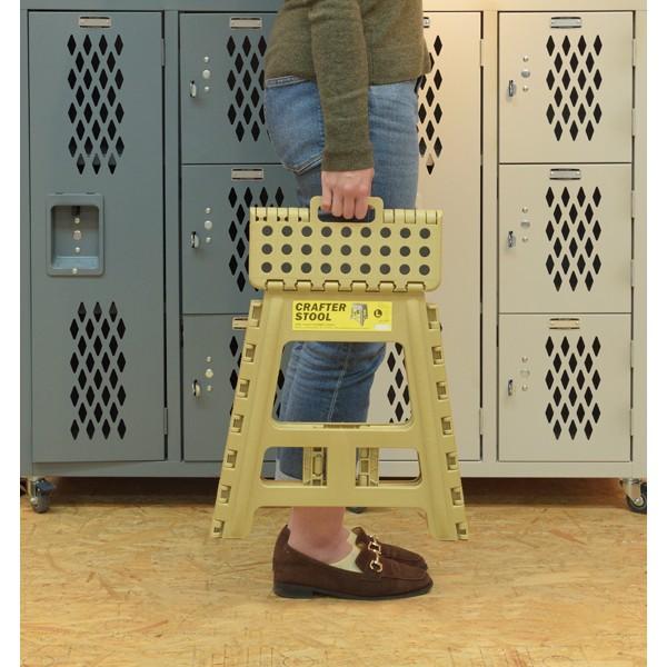 クラフタースツール L 踏み台 ふみ台 踏台 屋外 スツール 折り畳み 折りたたみ式 脚立 コンパクト ステップ シンプル ベージュ |  | 05