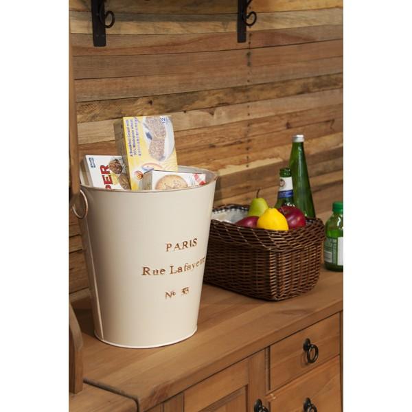 ダストボックス ラウンド 円形 丸 ごみ箱 ゴミ箱 トラッシュボックス インテリア アンティーク 北欧 アイボリー |  | 02