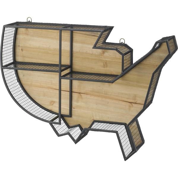 ウォールラック ウォールシェルフ スチール 壁掛け 壁面収納 飾り棚 壁面ラック 収納棚 ディスプレイラック 飾り棚 アンティーク | 