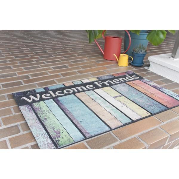 ドアマット 屋外 玄関マット エントランス ウエルカムマット かわいい おしゃれ ラバー |  | 01