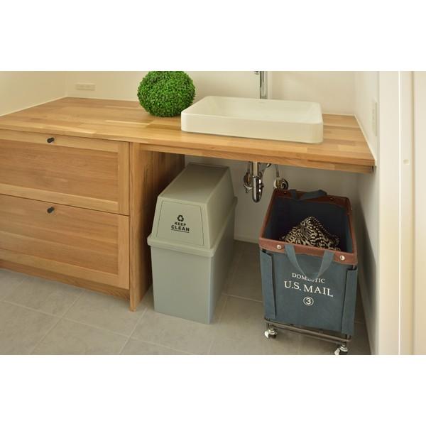 ダストボックス フタ付き ふた付き ごみ箱 トラッシュカン トラッシュボックス スタッキング 積重ね インテリア アンティーク グレー |  | 02