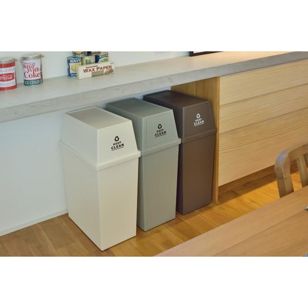 スタッキングペイル４５Ｌ スリム ダストボックス フタ付き ふた付き ごみ箱 ゴミ箱 トラッシュカン トラッシュボックス 積重ね グレー |  | 03