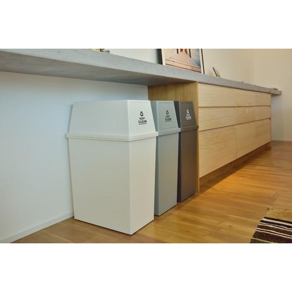 スタッキングペイル４５Ｌ スリム ダストボックス フタ付き ふた付き ごみ箱 ゴミ箱 トラッシュカン トラッシュボックス 積重ね グレー |  | 04