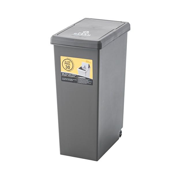 ダストボックス キャスター付き フタ付き ふた付き ごみ箱 ゴミ箱 トラッシュカン トラッシュボックス ブラウン | 