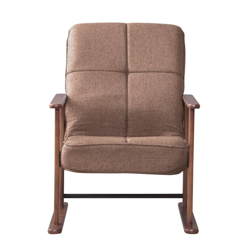 高座椅子 S ブラウン リクライニングチェア 高さ調整 椅子 イス 肘掛け 高齢者 プレゼント 肘付き パーソナルチェア 一人掛け ソファ 和室 リビング |  | 02