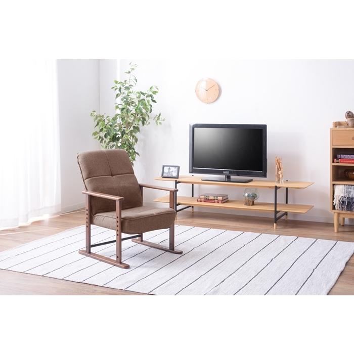 高座椅子 S ブラウン リクライニングチェア 高さ調整 椅子 イス 肘掛け 高齢者 プレゼント 肘付き パーソナルチェア 一人掛け ソファ 和室 リビング |  | 06