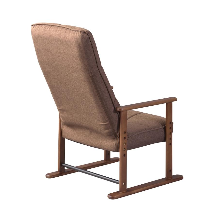 高座椅子 M ブラウン ハイバック リクライニングチェア 高さ調整 椅子 イス 肘掛け 高齢者 プレゼント 肘付き パーソナルチェア 一人掛け ソファ 和室 リビング |  | 01