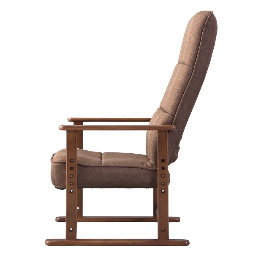 高座椅子 M ブラウン ハイバック リクライニングチェア 高さ調整 椅子 イス 肘掛け 高齢者 プレゼント 肘付き パーソナルチェア 一人掛け ソファ 和室 リビング |  | 03