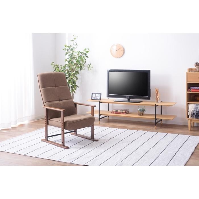 高座椅子 M ブラウン ハイバック リクライニングチェア 高さ調整 椅子 イス 肘掛け 高齢者 プレゼント 肘付き パーソナルチェア 一人掛け ソファ 和室 リビング |  | 06