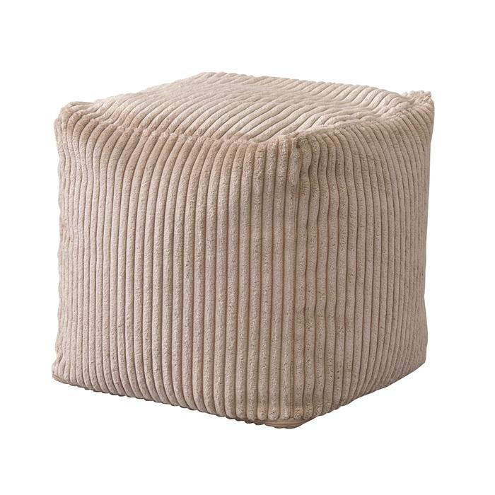 ミニビーズクッション ベージュ おしゃれ シンプル クッション ビーズソファー 背当て 腰当て 座布団 コンパクト リビング | 