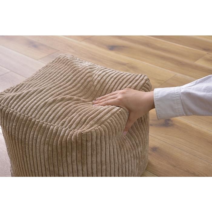 ミニビーズクッション ベージュ おしゃれ シンプル クッション ビーズソファー 背当て 腰当て 座布団 コンパクト リビング |  | 02