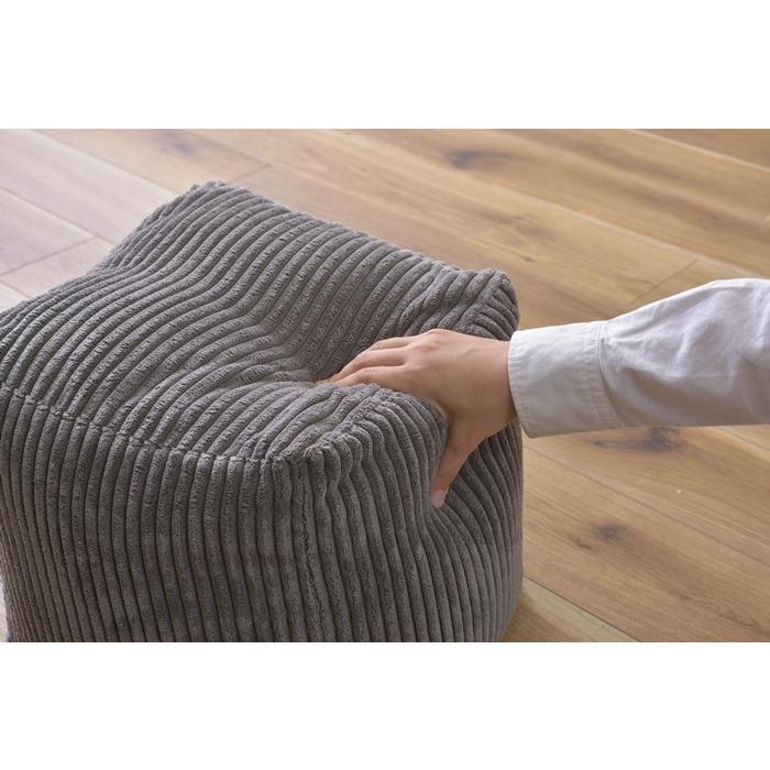 ミニビーズクッション グレー おしゃれ シンプル クッション ビーズソファー 背当て 腰当て 座布団 コンパクト リビング |  | 04