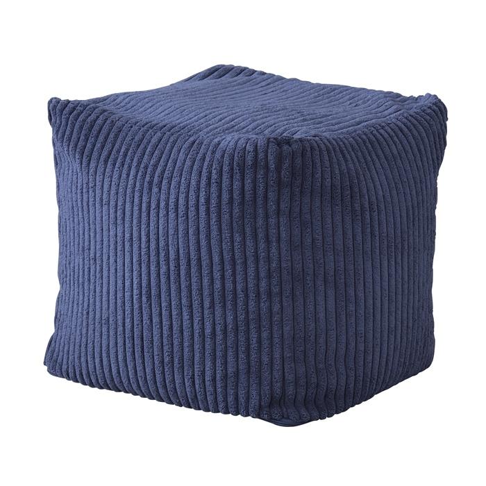 ミニビーズクッション ネイビー おしゃれ シンプル クッション ビーズソファー 背当て 腰当て 座布団 コンパクト リビング | 