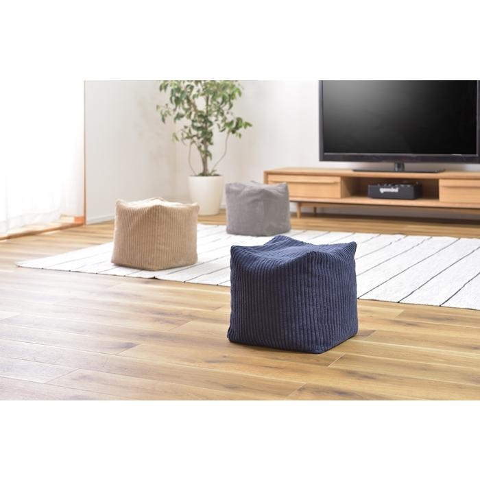ミニビーズクッション ネイビー おしゃれ シンプル クッション ビーズソファー 背当て 腰当て 座布団 コンパクト リビング |  | 01