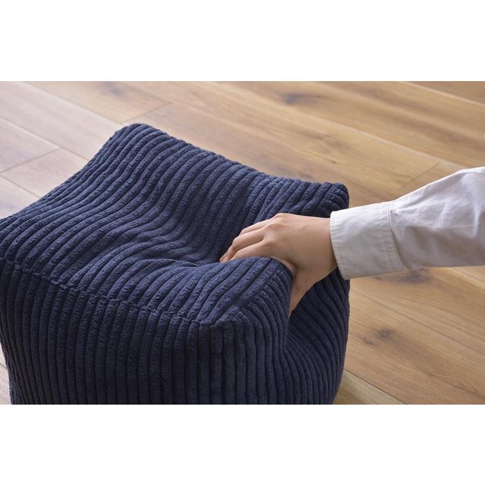 ミニビーズクッション ネイビー おしゃれ シンプル クッション ビーズソファー 背当て 腰当て 座布団 コンパクト リビング |  | 04