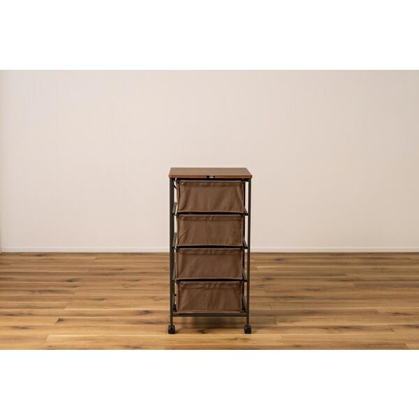 チェスト4段 ブラウン キャンバスチェスト キャスター付き 衣装ケース タンス クローゼット 収納 おもちゃ 洋服 洗面所 シンプル 隙間収納 おしゃれ |  | 01