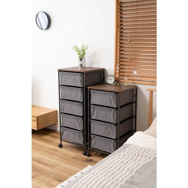 チェスト4段 グレー キャンバスチェスト キャスター付き 衣装ケース タンス クローゼット 収納 おもちゃ 洋服 洗面所 シンプル 隙間収納 おしゃれ |  | 10