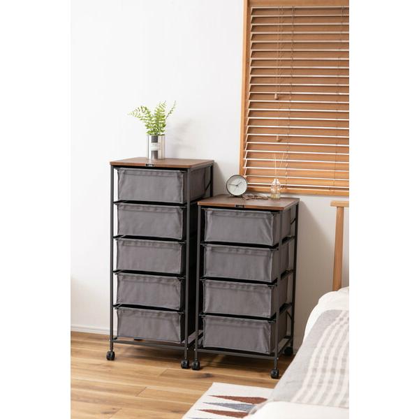 チェスト4段 グレー キャンバスチェスト キャスター付き 衣装ケース タンス クローゼット 収納 おもちゃ 洋服 洗面所 シンプル 隙間収納 おしゃれ |  | 11