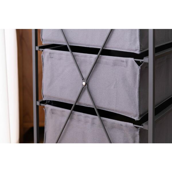 チェスト4段 グレー キャンバスチェスト キャスター付き 衣装ケース タンス クローゼット 収納 おもちゃ 洋服 洗面所 シンプル 隙間収納 おしゃれ |  | 16