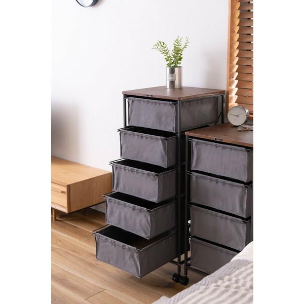 チェスト4段 グレー キャンバスチェスト キャスター付き 衣装ケース タンス クローゼット 収納 おもちゃ 洋服 洗面所 シンプル 隙間収納 おしゃれ |  | 09
