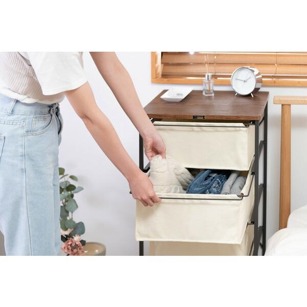 チェスト4段 アイボリー キャンバスチェスト キャスター付き 衣装ケース タンス クローゼット 収納 おもちゃ 洋服 洗面所 シンプル 隙間収納 おしゃれ |  | 12