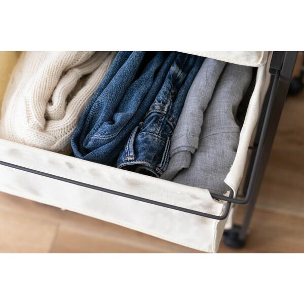 チェスト4段 アイボリー キャンバスチェスト キャスター付き 衣装ケース タンス クローゼット 収納 おもちゃ 洋服 洗面所 シンプル 隙間収納 おしゃれ |  | 13