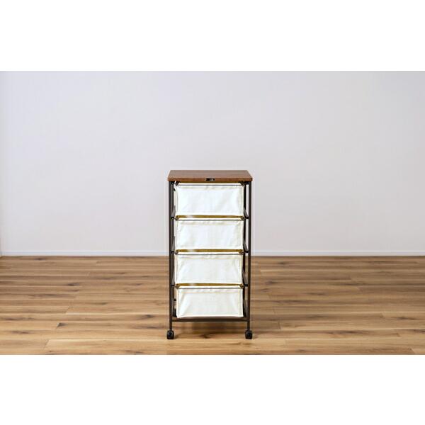 チェスト4段 アイボリー キャンバスチェスト キャスター付き 衣装ケース タンス クローゼット 収納 おもちゃ 洋服 洗面所 シンプル 隙間収納 おしゃれ |  | 01