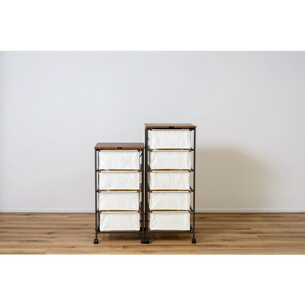 チェスト4段 アイボリー キャンバスチェスト キャスター付き 衣装ケース タンス クローゼット 収納 おもちゃ 洋服 洗面所 シンプル 隙間収納 おしゃれ |  | 02