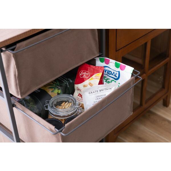 チェスト5段 ブラウン キャンバスチェスト キャスター付き 衣装ケース タンス クローゼット 収納 おもちゃ 洋服 洗面所 シンプル 隙間収納 おしゃれ |  | 15