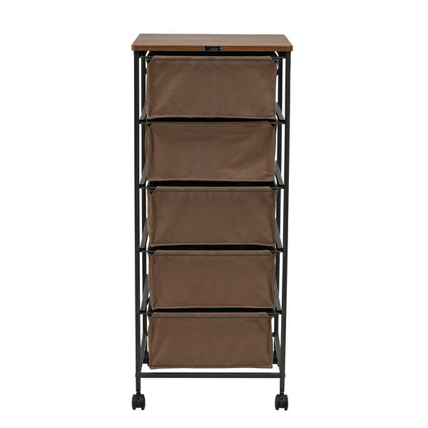 チェスト5段 ブラウン キャンバスチェスト キャスター付き 衣装ケース タンス クローゼット 収納 おもちゃ 洋服 洗面所 シンプル 隙間収納 おしゃれ |  | 03