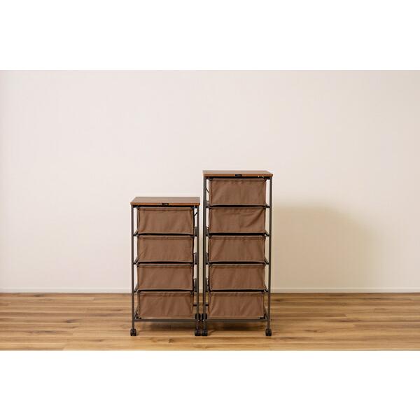 チェスト5段 ブラウン キャンバスチェスト キャスター付き 衣装ケース タンス クローゼット 収納 おもちゃ 洋服 洗面所 シンプル 隙間収納 おしゃれ |  | 05